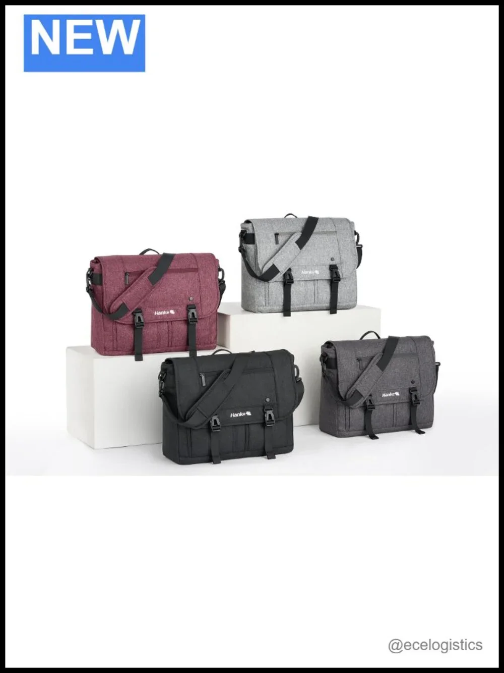 15.6 Inch Laptop Messenger Bag, Durable Crossbody Satchel Work Bag